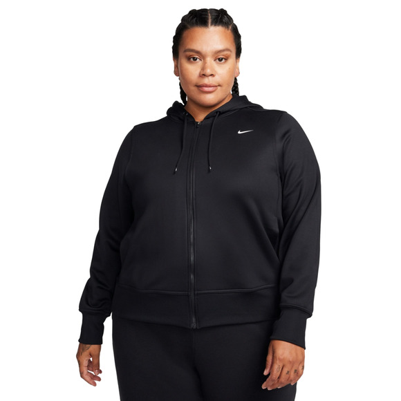 Nike Therma Fit One Full Zip Hoodie Black Plus Size 1X - Picture 1 of 2